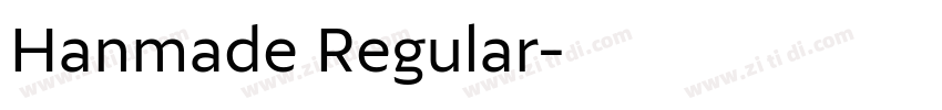 Hanmade Regular字体转换